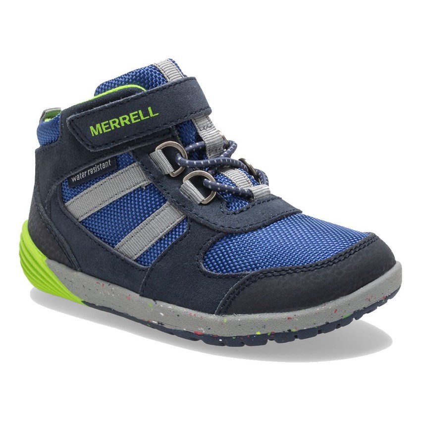 Basket Merrell Bare Steps Ridge Jr Hiker Bleu Marine Enfant | J.I.LHST